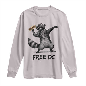 The Sandwich Guy Free DC Long Sleeve Shirt Funny Racoon Meme - Print Your Wear