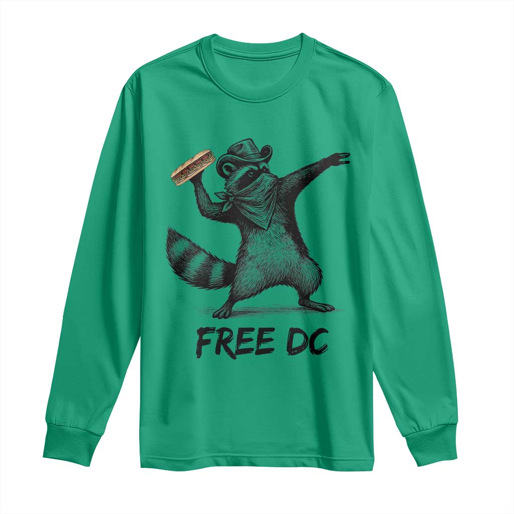 The Sandwich Guy Free DC Long Sleeve Shirt Funny Racoon Meme TS14 Irish Green Print Your Wear