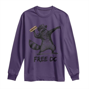The Sandwich Guy Free DC Long Sleeve Shirt Funny Racoon Meme - Print Your Wear