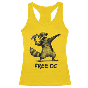 The Sandwich Guy Free DC Racerback Tank Top Funny Racoon Meme - Print Your Wear