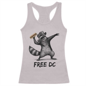 The Sandwich Guy Free DC Racerback Tank Top Funny Racoon Meme - Print Your Wear