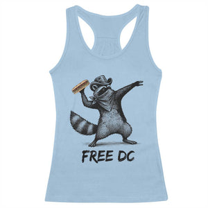 The Sandwich Guy Free DC Racerback Tank Top Funny Racoon Meme - Print Your Wear