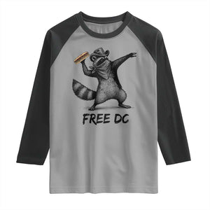 The Sandwich Guy Free DC Raglan Shirt Funny Racoon Meme - Print Your Wear