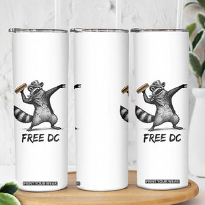 The Sandwich Guy Free DC Skinny Tumbler Funny Racoon Meme - Print Your Wear