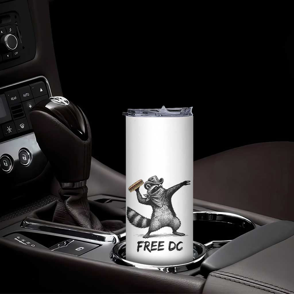 The Sandwich Guy Free DC Skinny Tumbler Funny Racoon Meme - Print Your Wear