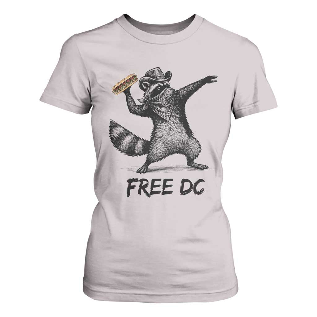 The Sandwich Guy Free DC T Shirt For Women Funny Racoon Meme TS14 Ice Gray Print Your Wear