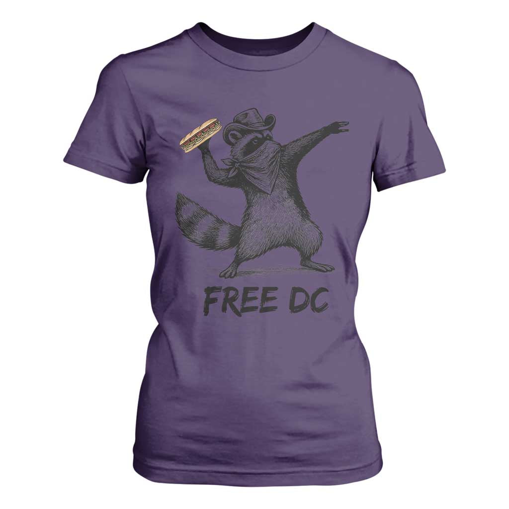 The Sandwich Guy Free DC T Shirt For Women Funny Racoon Meme TS14 Purple Print Your Wear