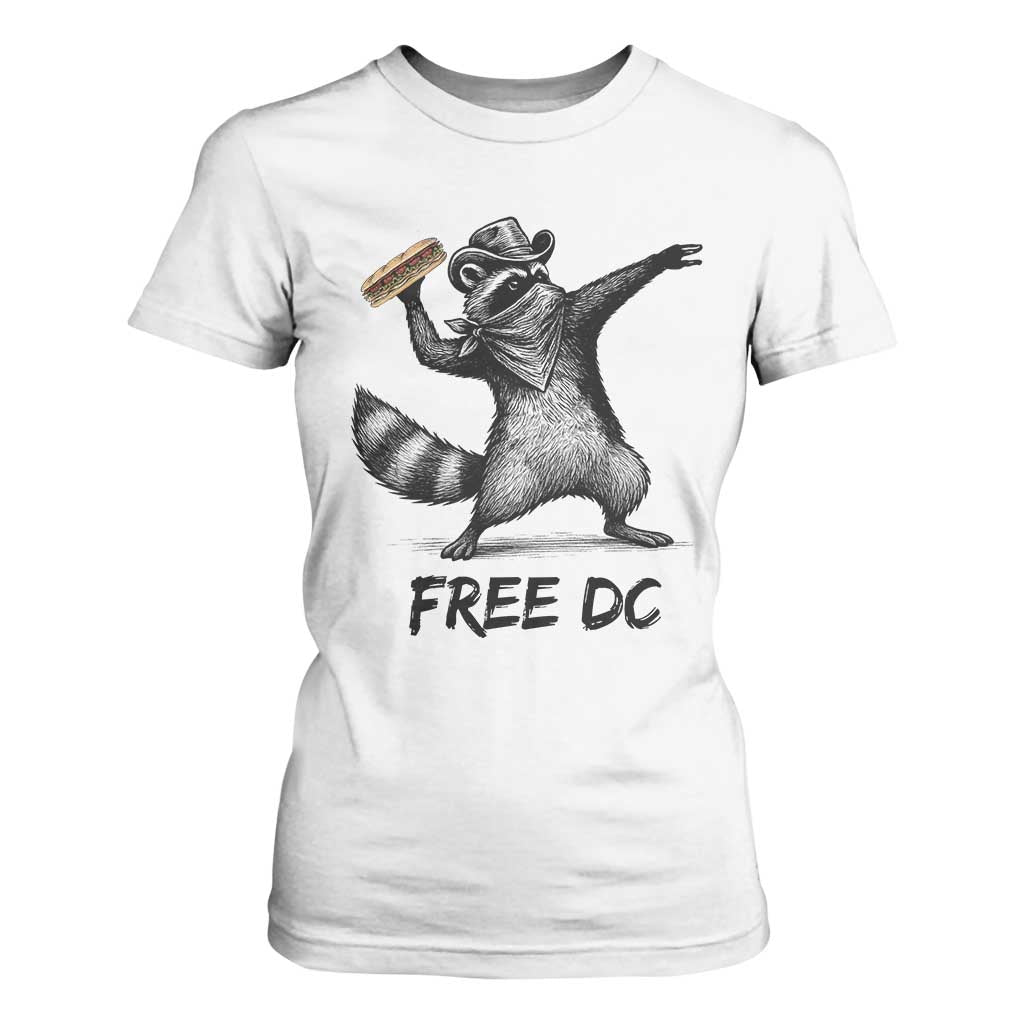 The Sandwich Guy Free DC T Shirt For Women Funny Racoon Meme - Print Your Wear