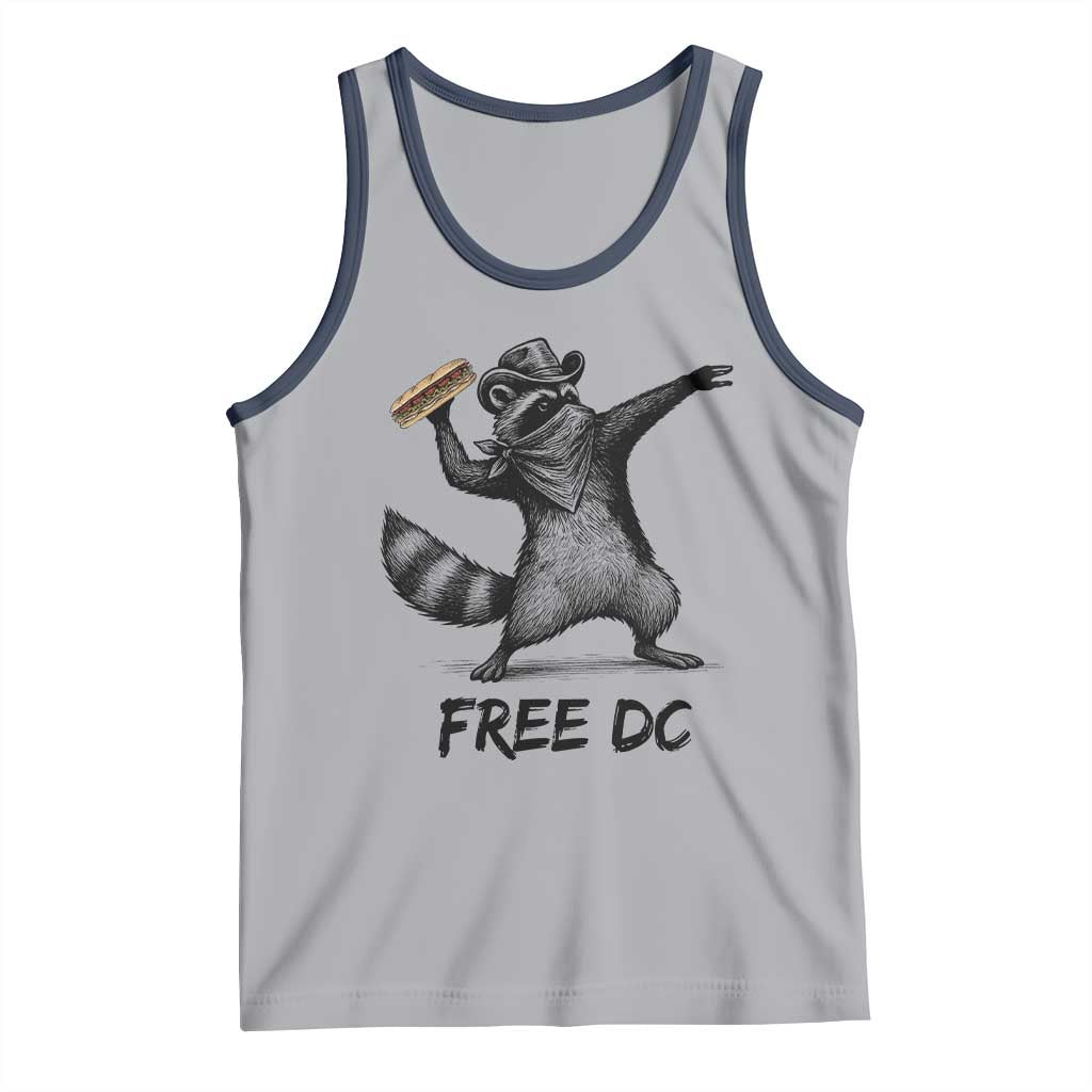 The Sandwich Guy Free DC Tank Top Funny Racoon Meme TS14 Athletic Heather Navy Print Your Wear