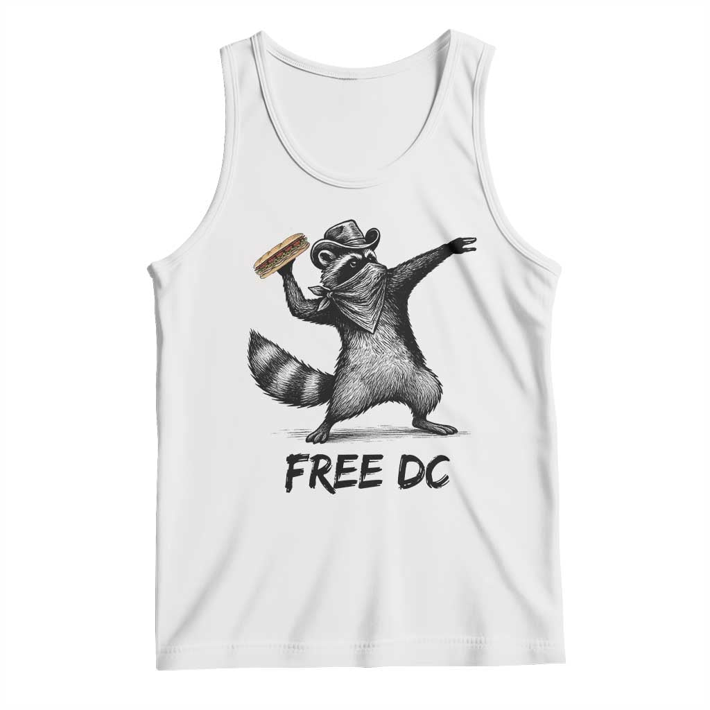 The Sandwich Guy Free DC Tank Top Funny Racoon Meme TS14 White Print Your Wear