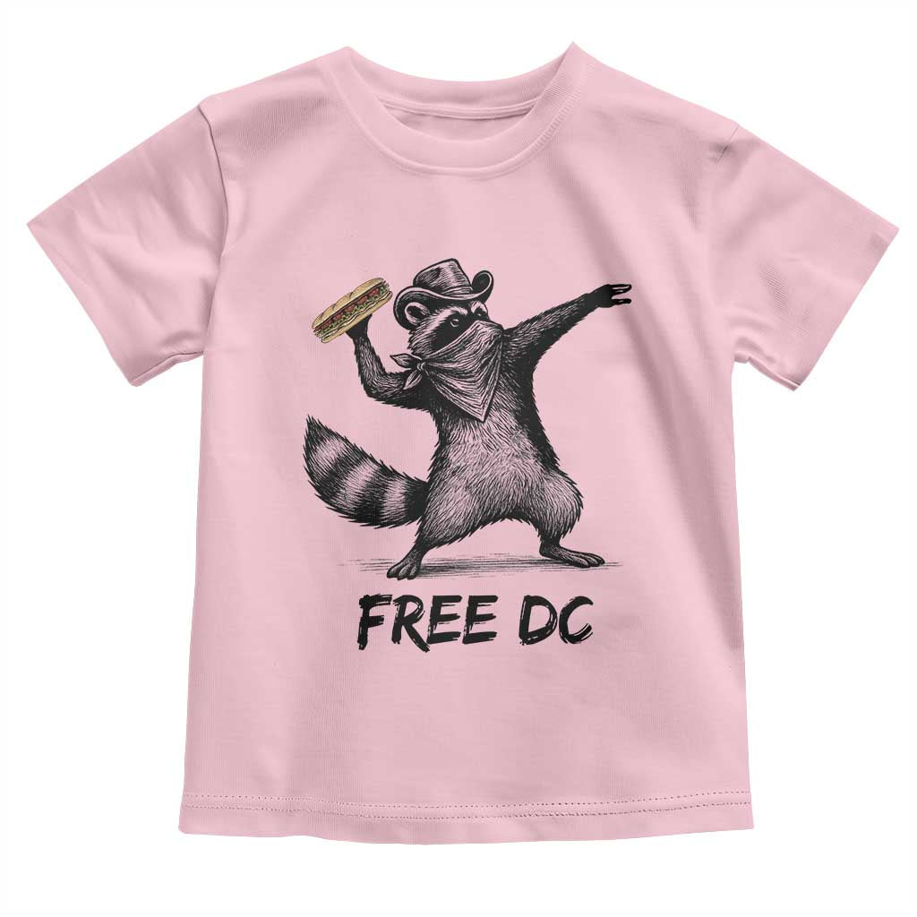 The Sandwich Guy Free DC Toddler T Shirt Funny Racoon Meme TS14 Light Pink Print Your Wear