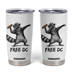The Sandwich Guy Free DC Tumbler Cup Funny Racoon Meme TS14 White Print Your Wear