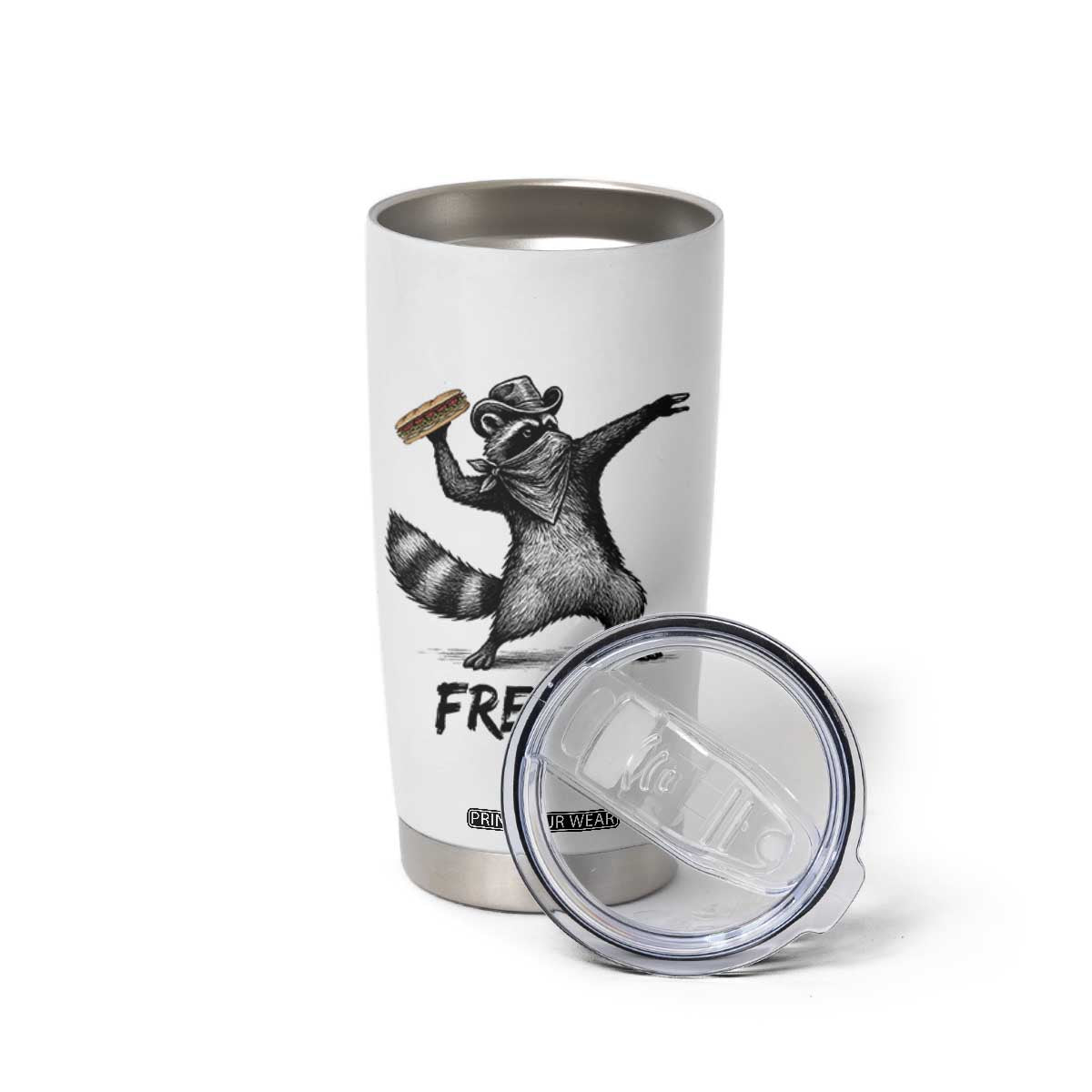 The Sandwich Guy Free DC Tumbler Cup Funny Racoon Meme TS14 Print Your Wear