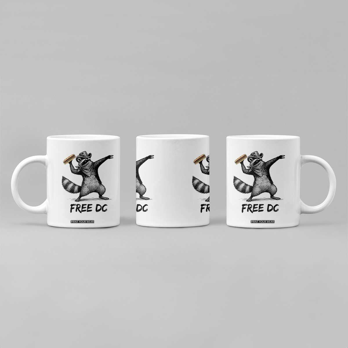 The Sandwich Guy Free DC Coffee Mug Funny Racoon Meme TS14 Print Your Wear