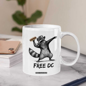 The Sandwich Guy Free DC Coffee Mug Funny Racoon Meme - Print Your Wear