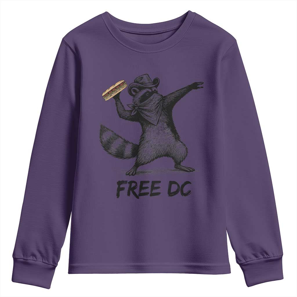 The Sandwich Guy Free DC Youth Sweatshirt Funny Racoon Meme TS14 Purple Print Your Wear