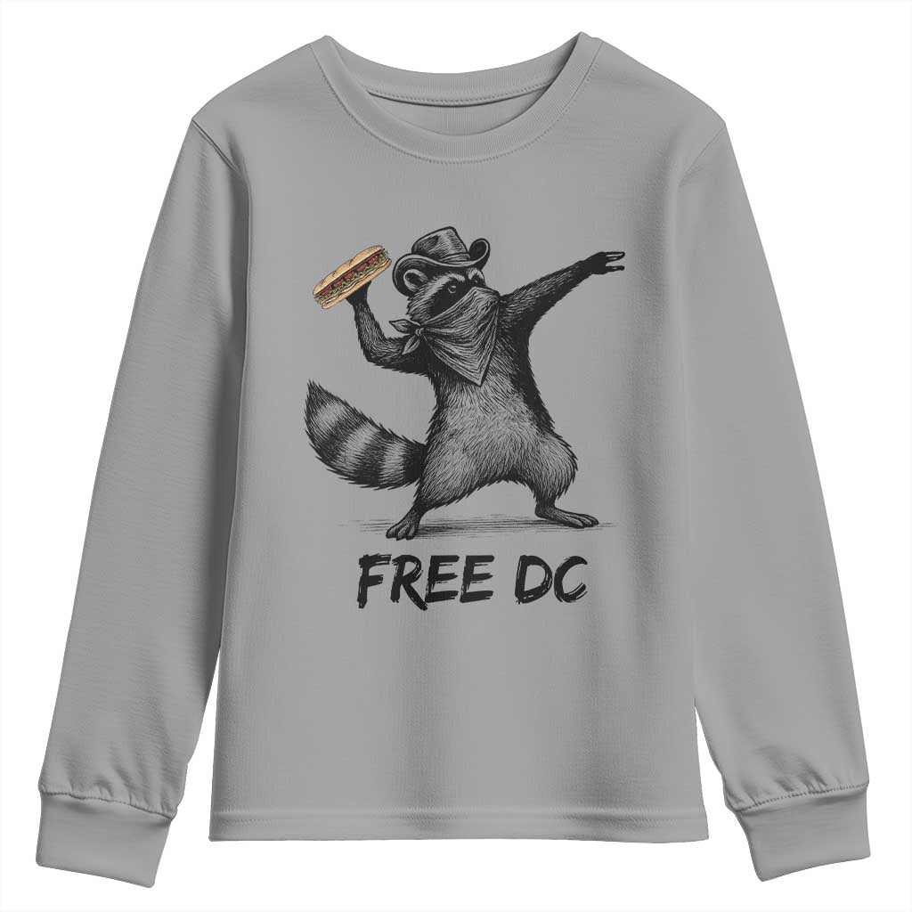 The Sandwich Guy Free DC Youth Sweatshirt Funny Racoon Meme TS14 Sport Gray Print Your Wear