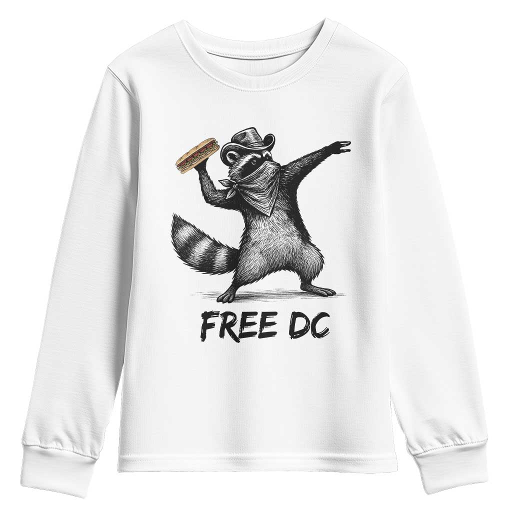 The Sandwich Guy Free DC Youth Sweatshirt Funny Racoon Meme TS14 White Print Your Wear