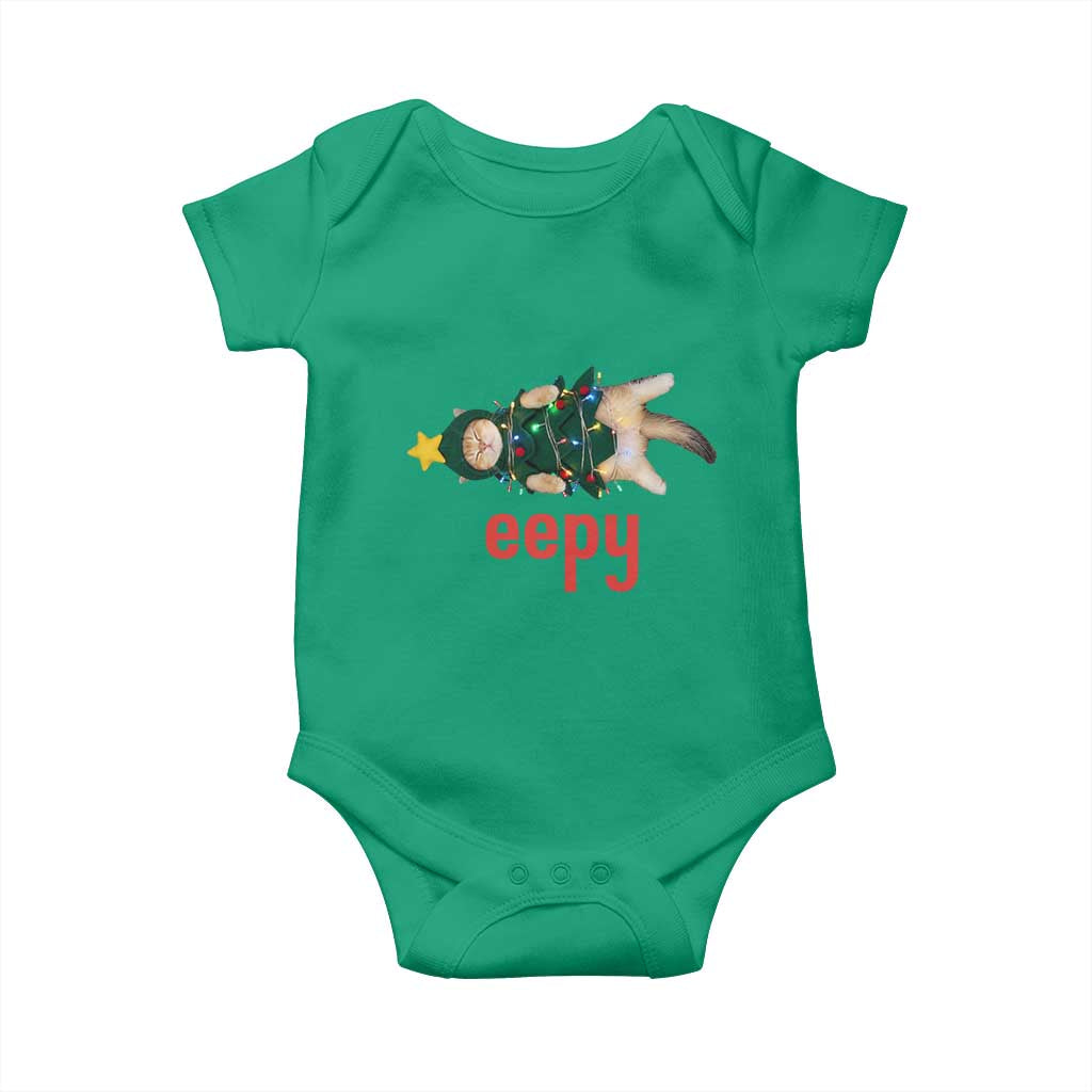 Cat Christmas Meme Baby Onesie Eepy Kitten Silly Sleepy TS14 Irish Green Print Your Wear