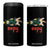 Cat Christmas Meme 4 in 1 Can Cooler Tumbler Eepy Kitten Silly Sleepy TS14 One Size: 16 oz Black Print Your Wear