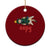 Cat Xmas Meme Ceramic Ornament Eepy Kitten Silly Sleepy TS14 1pc Red Print Your Wear