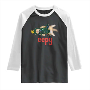 Cat Christmas Meme Raglan Shirt Eepy Kitten Silly Sleepy TS14 Black White Print Your Wear