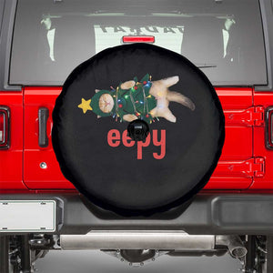 Cat Christmas Meme Spare Tire Cover Eepy Kitten Silly Sleepy TS14 Black Print Your Wear