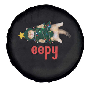 Cat Christmas Meme Spare Tire Cover Eepy Kitten Silly Sleepy TS14 Print Your Wear