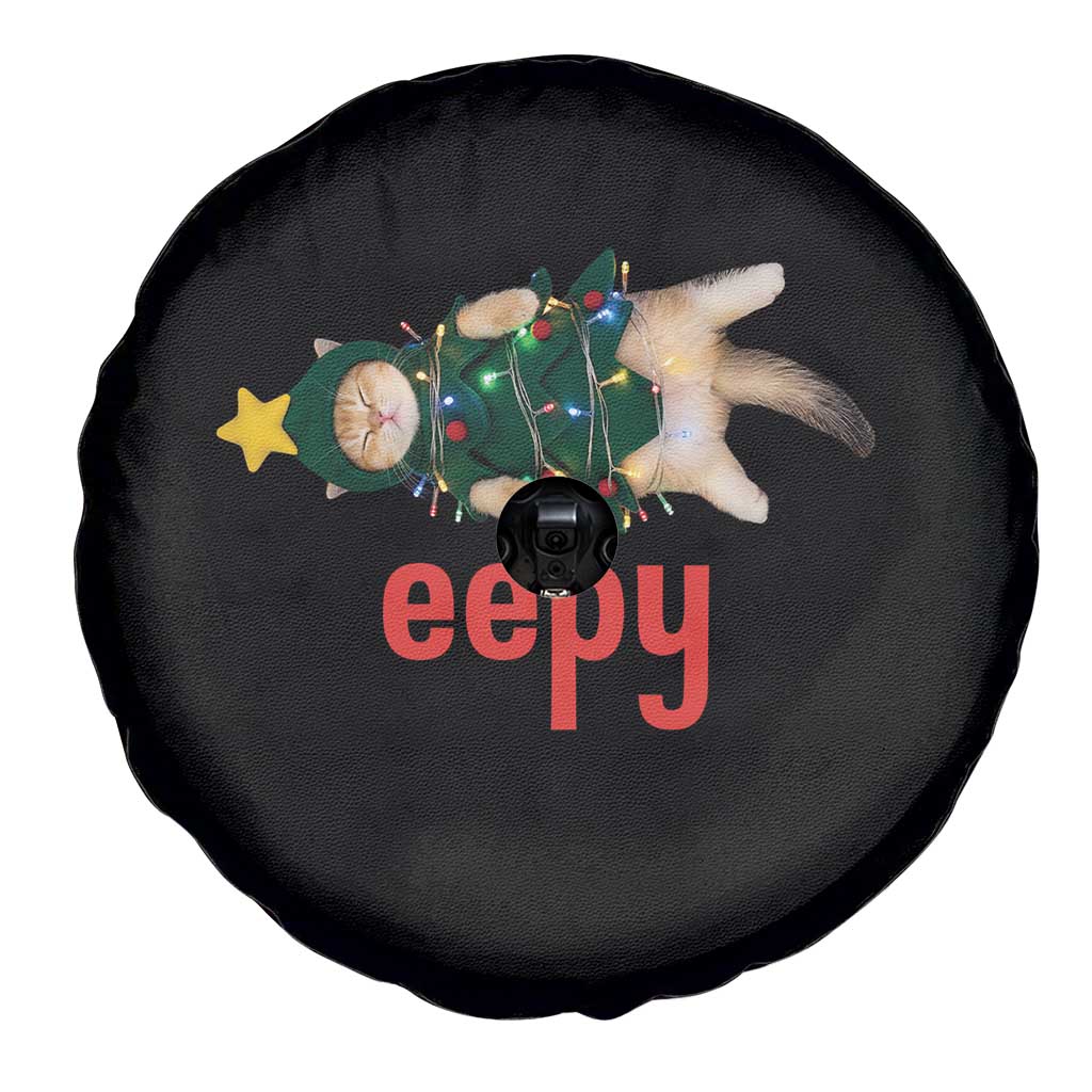 Cat Christmas Meme Spare Tire Cover Eepy Kitten Silly Sleepy TS14 Print Your Wear