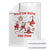 Funny Santa Christmas Throw Blanket Rizz Em With The Tism TS14 White Print Your Wear