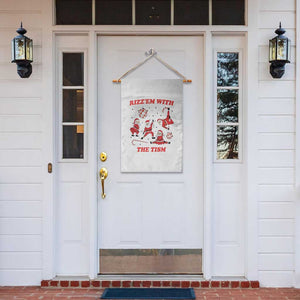 Funny Santa Christmas Garden Flag Rizz Em With The Tism TS14 Print Your Wear