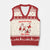 Funny Santa Xmas V-Neck Knit Sweater Vest Rizz Em With The Tism TS14 Beige Red Print Your Wear