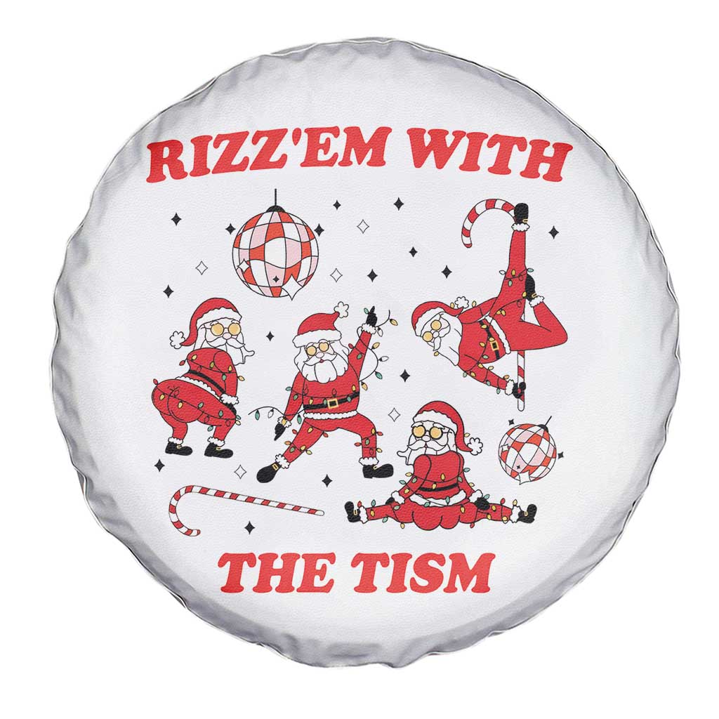 Funny Santa Christmas Spare Tire Cover Rizz Em With The Tism TS14 Print Your Wear