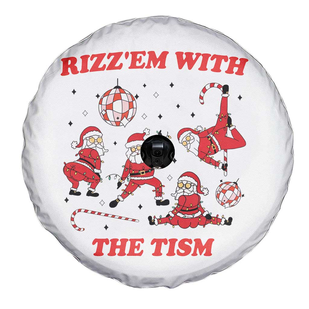 Funny Santa Christmas Spare Tire Cover Rizz Em With The Tism TS14 Print Your Wear