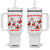 Funny Santa Christmas Tumbler With Handle Rizz Em With The Tism TS14 One Size: 40 oz White Print Your Wear
