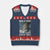 Funny Alpha Wolf Xmas Meme V-Neck Knit Sweater Vest Human By Chance Alpha By Choice TS14 Navy Red Print Your Wear