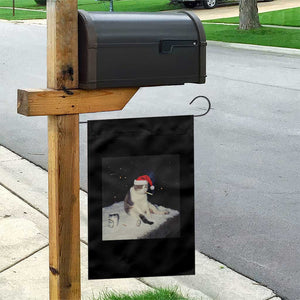Funny Smoking Cat Christmas Meme Garden Flag TS14 Print Your Wear