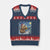 Otter Beer Xmas V-Neck Knit Sweater Vest Starry Night Van Gogh TS14 Navy Red Print Your Wear
