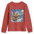 Otter Beer Christmas Youth Sweatshirt Starry Night Van Gogh TS14 Red Print Your Wear