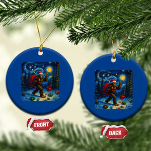 Bigfoot Xmas Ceramic Ornament Starry Night Van Gogh TS14 1pc Blue Print Your Wear