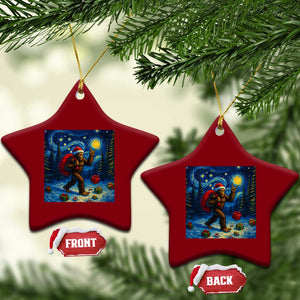 Bigfoot Xmas Ceramic Ornament Starry Night Van Gogh TS14 Print Your Wear