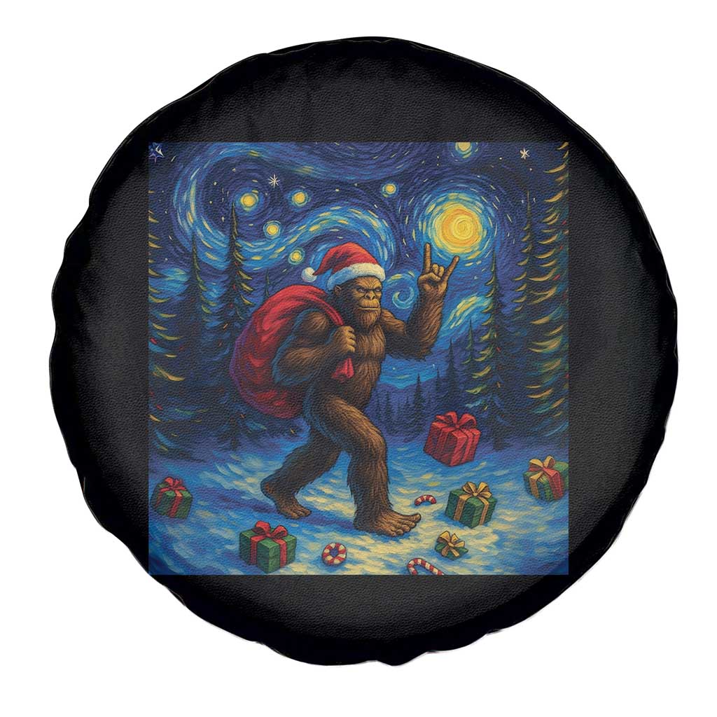 Bigfoot Christmas Spare Tire Cover Starry Night Van Gogh TS14 Print Your Wear