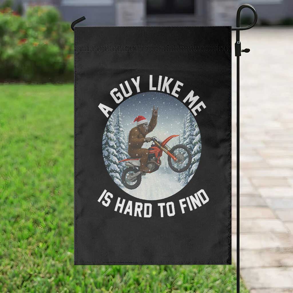 Funny Bigfoot Motorcycle Christmas Garden Flag Sasquatch Rock On Hand Xmas TS14 Print Your Wear