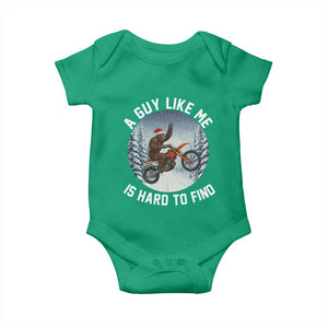 Funny Bigfoot Motorcycle Christmas Baby Onesie Sasquatch Rock On Hand Xmas TS14 Irish Green Print Your Wear