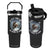 Funny Bigfoot Motorcycle Christmas Flip Straw Tumbler Sasquatch Rock On Hand Xmas TS14 One Size: 30 oz Black Print Your Wear
