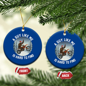 Funny Bigfoot Motorcycle Xmas Ceramic Ornament Sasquatch Rock On Hand Xmas TS14 1pc Blue Print Your Wear