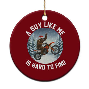 Funny Bigfoot Motorcycle Xmas Ceramic Ornament Sasquatch Rock On Hand Xmas TS14 1pc Red Print Your Wear