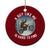 Funny Bigfoot Motorcycle Xmas Ceramic Ornament Sasquatch Rock On Hand Xmas TS14 1pc Red Print Your Wear