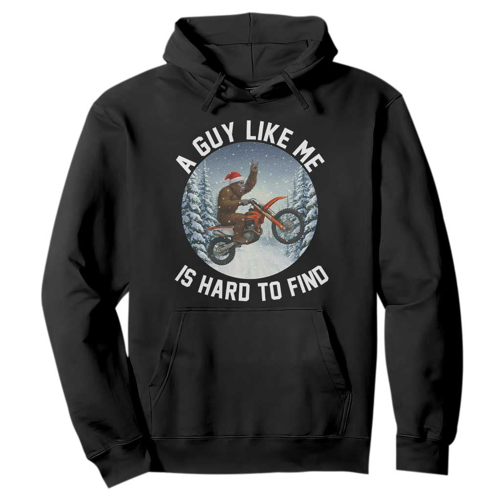 Funny Bigfoot Motorcycle Christmas Hoodie Sasquatch Rock On Hand Xmas TS14 Black Print Your Wear