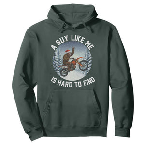 Funny Bigfoot Motorcycle Christmas Hoodie Sasquatch Rock On Hand Xmas TS14 Dark Forest Green Print Your Wear